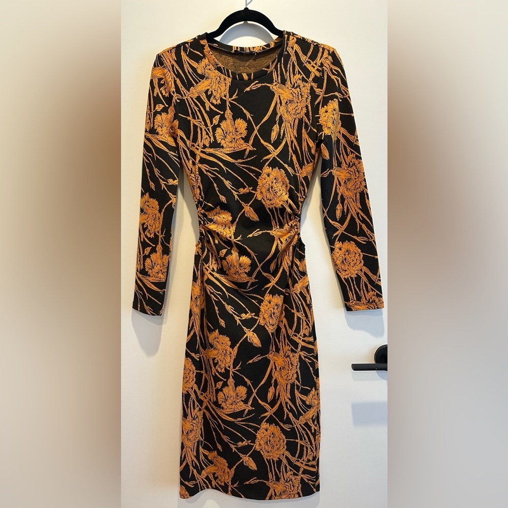 Zara | Dresses | Nwt Zara Woman Cut Out Jacquard Floral - New - Picture 5 of 8